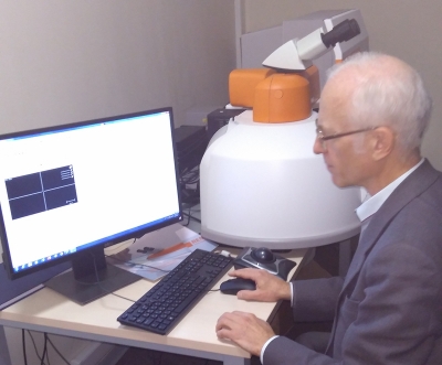Dr Victor V. Popov using an inVia Raman microscope.