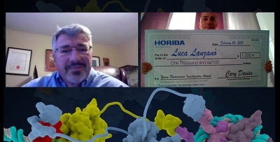 Left: Cary Davies, Director of the Fluorescence group at HORIBA Scientific. Right: Luca Lanzano
