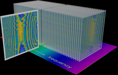 In dual-comb digital holography, as many holograms as there are comb lines are created.
